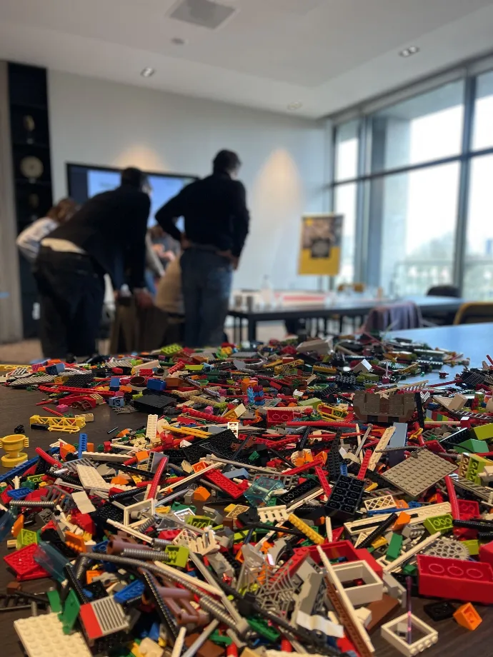 LEGO-bricks klaar voor een workshop