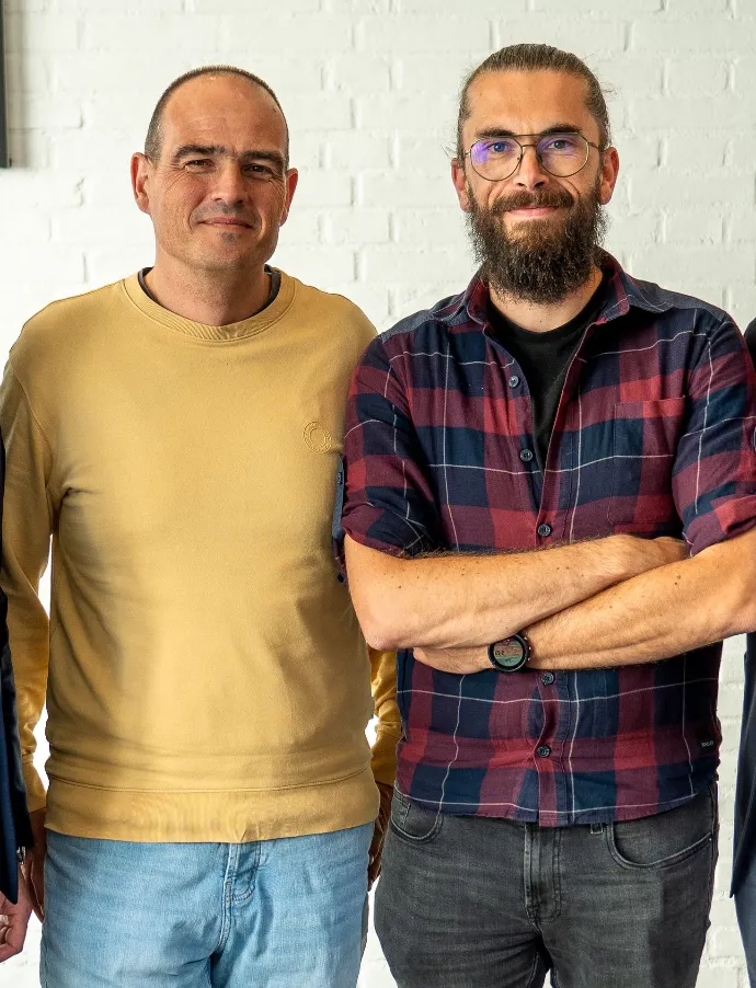 Ludo en Tycho tijdens een begeleide sessie